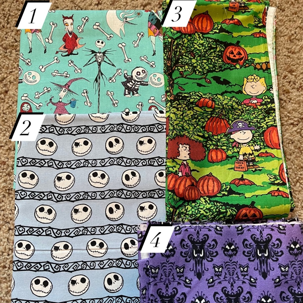 Halloween fabrics for masks